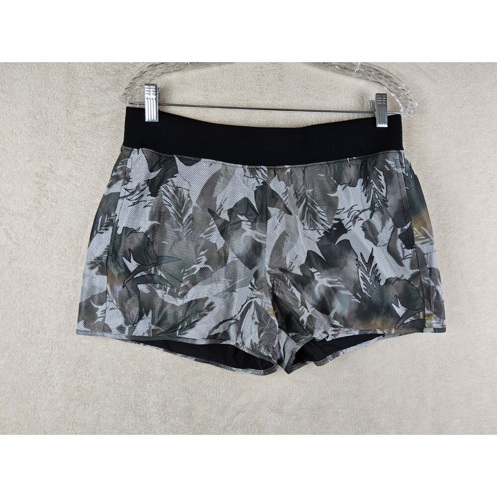 Theory 38 Women's Lined Botanical Athletic Shorts Size M